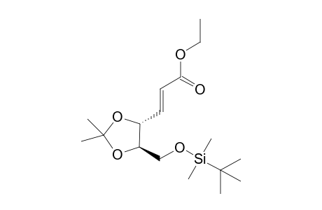 (2E)-6-[(t-Butyldimethylsilyl)oxy]-4,5-[(O-isopropylidene)dioxy]-hex-2-enoic acid - ethyl ester