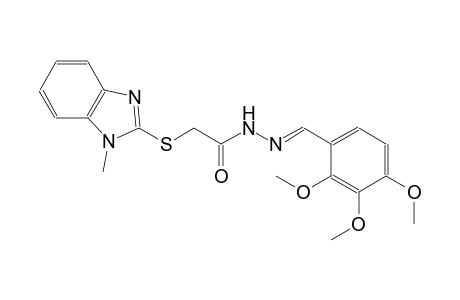 acetic acid, [(1-methyl-1H-benzimidazol-2-yl)thio]-, 2-[(E)-(2,3,4-trimethoxyphenyl)methylidene]hydrazide