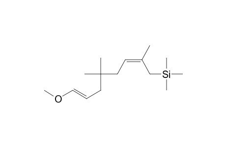 1-Methoxy-4,4,7-trimethyl-8-(trimethylsilyl)-1,6(E,Z)-octadiene