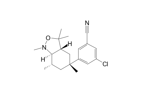 rac-3-chloro-5-((3aR,5R,7S,7aR)-1,3,3,5,7-pentamethyloctahydrobenzo[c]isoxazol-5-yl)benzonitrile