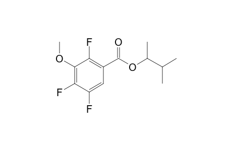 3-Methoxy-2,4,5-trifluorobenzoic acid, 3-methylbutyl-2 ester