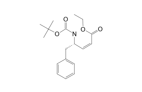 (S,Z)-ETHYL-4-TERT.-BUTOXYCARBONYLAMINO-5-PEHNYLPENT-2-ENOATE