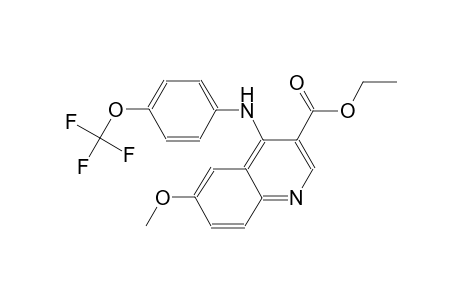 3-quinolinecarboxylic acid, 6-methoxy-4-[[4-(trifluoromethoxy)phenyl]amino]-, ethyl ester