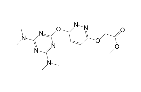 2-[6-[[4,6-bis(dimethylamino)-s-triazin-2-yl]oxy]pyridazin-3-yl]oxyacetic acid methyl ester