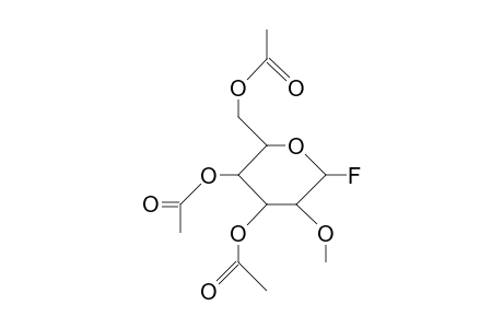 2-O-Methyl-3,4,6-tri-O-acetyl.alpha.-D-glucopyranosyl fluoride