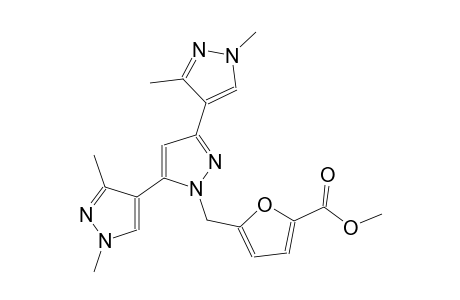 methyl 5-((1,1'',3,3''-tetramethyl-1H,1'H,1''H-[4,3':5',4''-terpyrazol]-1'-yl)methyl)furan-2-carboxylate