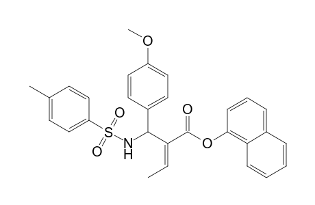 (E)-2-[(4-Methoxyphenyl)(toluene-4-sulfonylamino)methyl]but-2-enoic acid naphthalen-1-yl ester