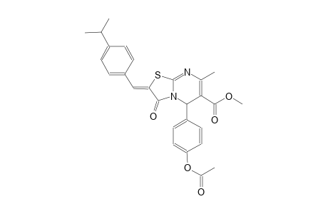 methyl (2Z)-5-[4-(acetyloxy)phenyl]-2-(4-isopropylbenzylidene)-7-methyl-3-oxo-2,3-dihydro-5H-[1,3]thiazolo[3,2-a]pyrimidine-6-carboxylate