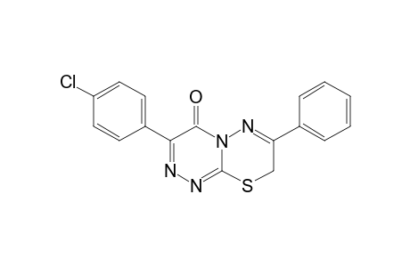 3-p-Chlorophenyl-7-phenyl-8H-[1,2,4]triazino[3,4-b][1,3,4]thiadiazin-4-one