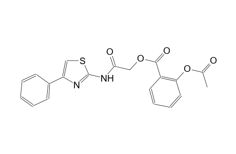 2-oxo-2-[(4-phenyl-1,3-thiazol-2-yl)amino]ethyl 2-(acetyloxy)benzoate