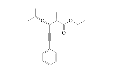 1-[1',1'-Dimethyl-3'-[1'-(ethoxycarbonyl)ethyl]allenyl-2-phenylacetylene