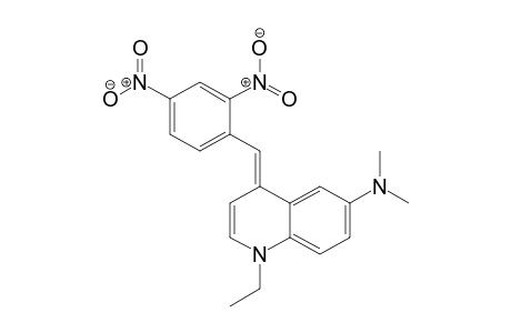 6-Quinolinamine, 4-[(2,4-dinitrophenyl)methylene]-1-ethyl-1,4-dihydro-N,N-dimethyl-
