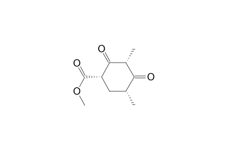 Cyclohexanecarboxylic acid, 3,5-dimethyl-2,4-dioxo-, methyl ester, (1.alpha.,3.alpha.,5.alpha.)-