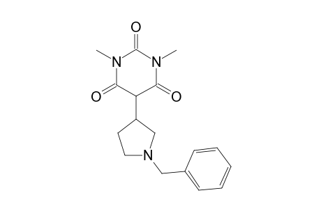 5-[N-Benzylpyrrolidin-3'-yl)-1,3-dimethyl-perhydro-(1,3)-pyrimidine-2,4,6-trione