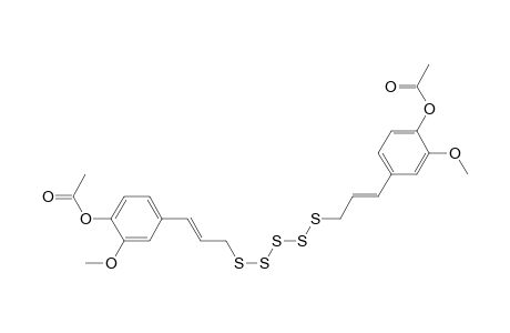 Phenol, 4,4'-(pentathiodi-1-propene-3,1-diyl)bis[2-methoxy-, diacetate, (E,E)-