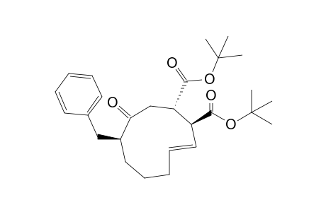 Di-tert-Butyl (1S*,2S*,5S*,9E)-5-benzyl-4-oxocyclodeca-9-ene-1,2-dicarboxylate