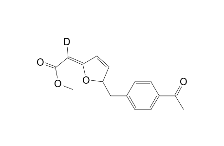 2-(1-Carbomethoxy1-deuteriomethylidene)-5-(p-acetylphenyl)methyl)furan