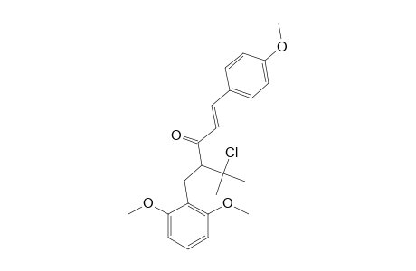 (E)-4-(2,6-DIMETHOXYPHENYLMETHYL)-5-CHLORO-1-(4-METHOXYPHENYL)-5-METHYL-1-HEXEN-3-ONE