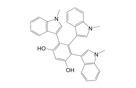4,5,6-Tris(1-methyl-1H-indol-3-yl)-1,3-benzenediol