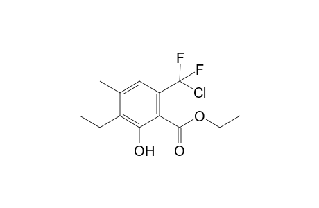 Ethyl 6-[Chloro(difluoro)methyl]-3-ethyl-2-hydroxy-4-methylbenzoate