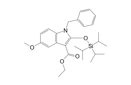 Ethyl 1-Benzyl-5-methoxy-2-triisopropylsilyloxyindol-3-carboxylate