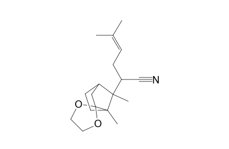 Spiro[bicyclo[2.2.1]heptane-2,2'-[1,3]dioxolane]-7-acetonitrile, 1,7-dimethyl-.alpha.-(3-methyl-2-butenyl)-, [1R-[1.alpha.,4.alpha.,7R*(S*)]]-