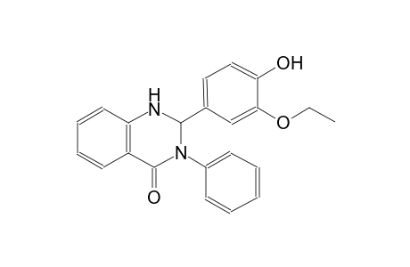 4(1H)-quinazolinone, 2-(3-ethoxy-4-hydroxyphenyl)-2,3-dihydro-3-phenyl-