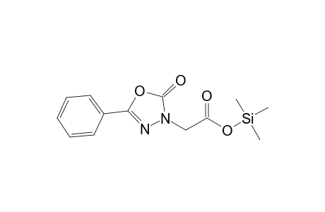 (2-oxo-5-Phenyl-1,3,4-oxadiazol-3(2H)-yl)acetic acid, tms derivative