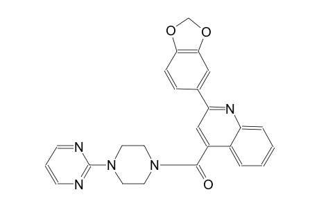2-(1,3-benzodioxol-5-yl)-4-{[4-(2-pyrimidinyl)-1-piperazinyl]carbonyl}quinoline