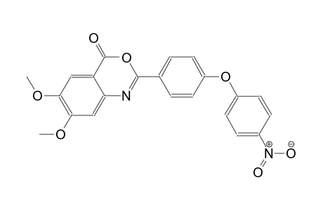 4H-3,1-benzoxazin-4-one, 6,7-dimethoxy-2-[4-(4-nitrophenoxy)phenyl]-