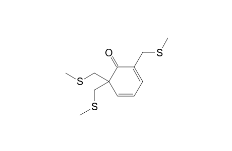 2,6,6-Tris(methylthiomethyl)-2,4-cyclohexadien-1-one