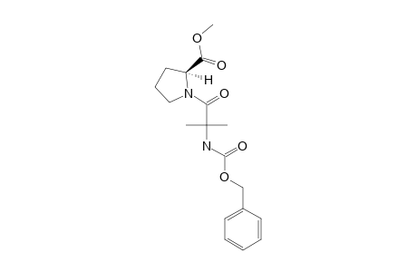N-[ALPHA-(BENZYLOXYCARBONYLAMINO)-ISOBUTYRYL]-L-PROLINE-METHYLESTER