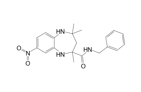 N-Benzyl-2,4,4-trimethyl-8-nitro-2,3,4,5-tetrahydro-1H-benzo[b][1,4]diazepine-2-carboxamide