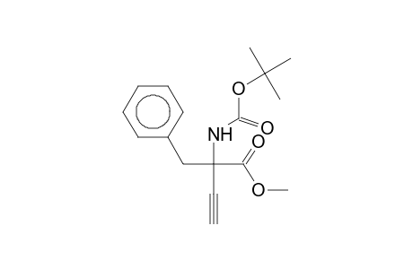 2-Benzyl-2-tert-butoxycarbonylamino-but-3-ynoic acid methyl ester