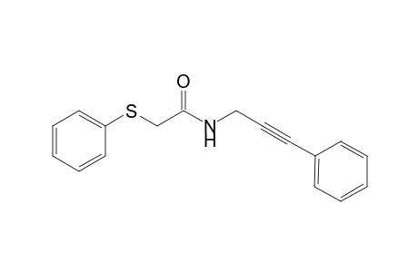N-(3-Phenylprop-2-yn-1-yl)-2-(phenylthio)acetamide