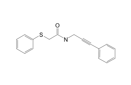 N-(3-Phenylprop-2-yn-1-yl)-2-(phenylthio)acetamide