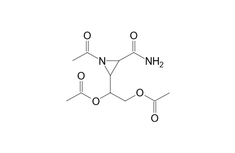 [(1RS.2'SR,3RS)-1-(1'-acetyl-3'-carbamoylaziridin-2'-yl)ethylene] diacetate