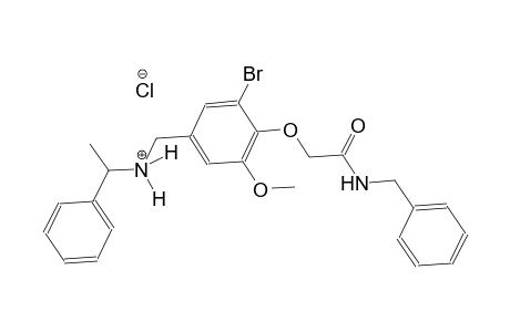 N-{4-[2-(benzylamino)-2-oxoethoxy]-3-bromo-5-methoxybenzyl}-1-phenylethanaminium chloride
