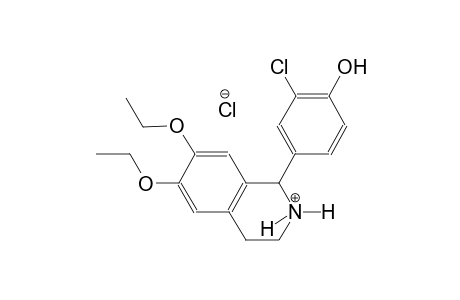 isoquinolinium, 1-(3-chloro-4-hydroxyphenyl)-6,7-diethoxy-1,2,3,4-tetrahydro-, chloride