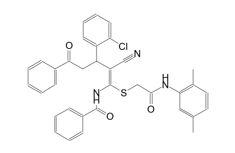 benzamide, N-[(1Z)-3-(2-chlorophenyl)-2-cyano-1-[[2-[(2,5-dimethylphenyl)amino]-2-oxoethyl]thio]-5-oxo-5-phenyl-1-pentenyl]-