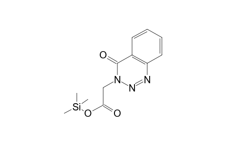 (4-oxo-1,2,3-Benzotriazin-3(4H)-yl)acetic acid, tms derivative