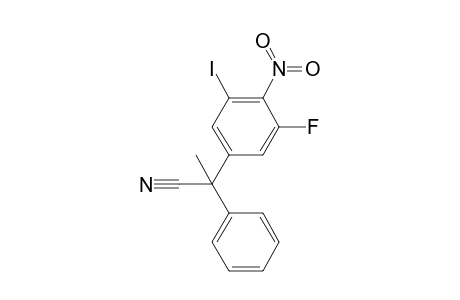 1-Cyano-1-phenyl-1-(3-fluoro-5-iodo-4-nitrophenyl)ethane