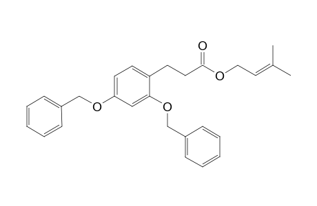 3-(2,4-dibenzoxyphenyl)propionic acid 3-methylbut-2-enyl ester
