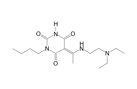 (5E)-1-butyl-5-(1-{[2-(diethylamino)ethyl]amino}ethylidene)-2,4,6(1H,3H,5H)-pyrimidinetrione