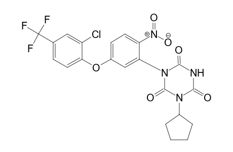 1,3,5-Triazine-2,4,6(1H,3H,5H)-trione, 1-[5-[2-chloro-4-(trifluoromethyl)phenoxy]-2-nitrophenyl]-3-cyclopentyl-