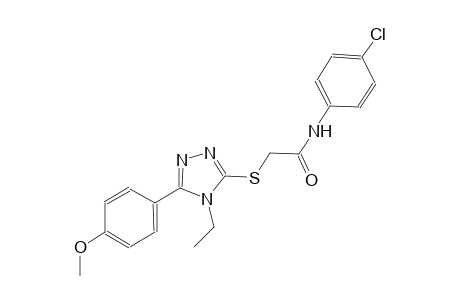 N-(4-chlorophenyl)-2-{[4-ethyl-5-(4-methoxyphenyl)-4H-1,2,4-triazol-3-yl]sulfanyl}acetamide