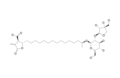 (3S,4R,18R)-18-O-BETA-D-APIOFURANOSYL-(1->2)-BETA-D-GLUCOPYRANOSIDE-MUROLIC-ACID