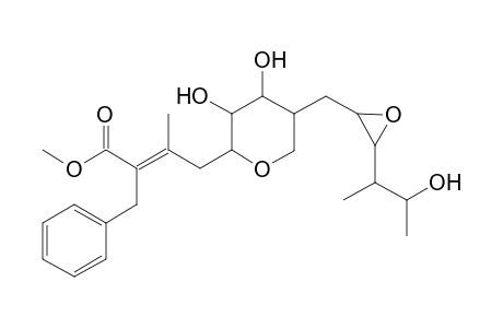 3-Methyl-2-(phenylmethyl)-4-[tetrahydro-3,4-dihydroxy-5-[[3-(2-hydroxy-1-methylpropyl]oxiranyl]methyl]-2H-pyran-2-yl]-2-butenoic acid methyl ester