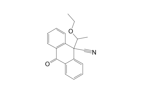 9-Anthracenecarbonitrile, 9-(1-ethoxyethyl)-9,10-dihydro-10-oxo-