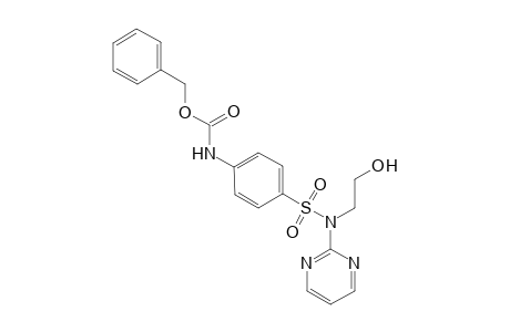 2 -[N1-2 -Pyrimidinyl-(p-benzyloxycarbonyl)aminobenzenesulfonamido]ethanol